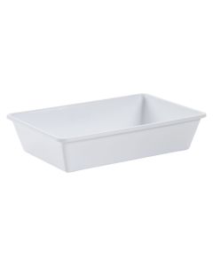 Professional fridge basin, plastic, white, 13 L / 50x34x11 cm