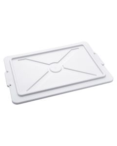 Lid for professional fridge basin, plastic, white, 40x30x2 cm