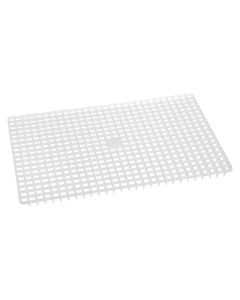 Draining gril, plastic, white, 60x40x2 cm
