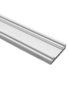 Double-track rail, PVC, white, 3 m