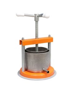 Presë manuale universale për fruta dhe perime, inoks, ngjyrë argjendi, 1.5L / Dia. 14 x H 12 cm