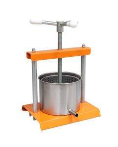 Presë manuale universale për fruta dhe perime, inoks, ngjyrë argjendi, 3.5L / Dia. 16 x H 13 cm