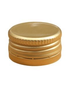 Tapë për damixhan me fileto 5L, alumini, ngjyrë floriri, Dia. 35 x H 18 mm