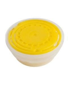 Oil can cap for 3/5/10/25 L, plastic, yellow, Dia. 42 mm