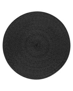 Shtroje tavoline Zebulon, polipropilen, e zezë, Dia. 35 cm