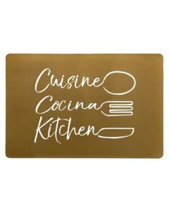 Shtroje tavoline Cuisina, PVC, ngjyrë floriri, 28.5x43.5 cm