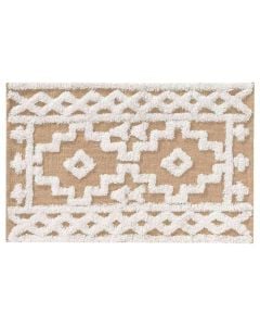 Rrugicë Medine, jute/pambuk, bezhë, 60x90 cm