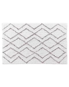 Emya rug, cotton/polyester, white, 50x80 cm