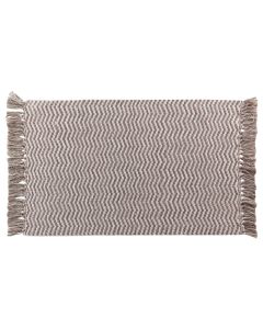 Alessia rug, cotton/polyester, beige, 50x80 cm