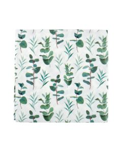 Eucalyptus table napkins (Pck 20), paper, white/green, 33x33 cm