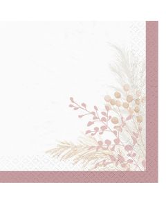 Nature table napkins (Pck 20), paper, white, 33x33 cm