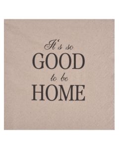 Home table napkins (Pck 20), paper, beige, 33x33 cm