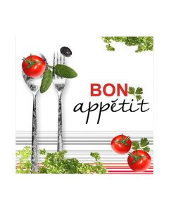 Appetit table napkins (Pck 20), paper, multicolored, 33x33 cm