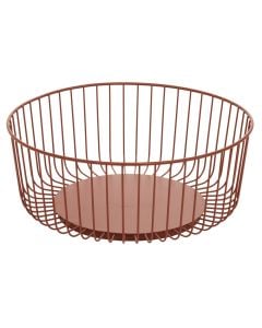 Maho fruit basket, steel, brown, Dia. 28.5 x H 11.3 cm