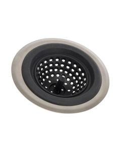 Neo sink grate, thermoplastic elastomer/rubber, dark grey, Dia. 11.8 x H 3.5 cm