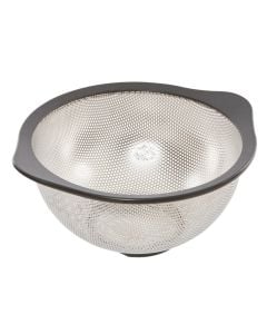 Pasta colander, stainless steel, silver color, 31x27.4x13.8 cm