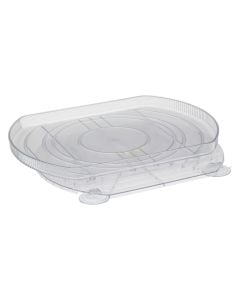 Smart rotating fridge organizer, polyethylene, transparent, 39x29x3.7 cm