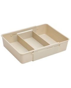 Organizues rafti me zgjatim Stora, polipropilen, bezhë, 38.5x20x6.5 cm