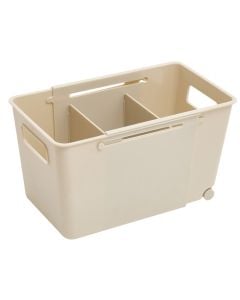 Organizues rafti me zgjatim Stora, polipropilen, bezhë, 38.5x15x15 cm