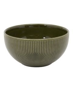 Lya bowl, ceramic, green, 60 cl / Dia. 14.5 x H 7.6 cm