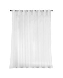Perde e hollë me unaza Carlin, 100% poliestër, natyrale, 300x240 cm