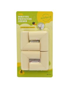 Table protector, rubber, white, 5.5x5.5x3.5 cm, 4 pcs