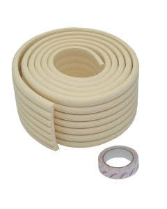 Table protector, rubber, white, 8cmx2m, 1 piece