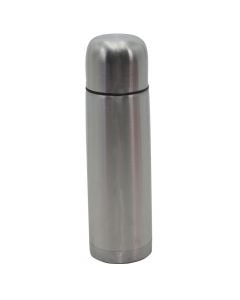 Camping flask, stainless steel, silver, 500 ml