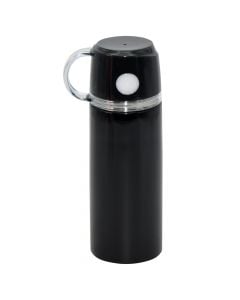 Camping flask, "Sports", stainless steel, white, 350 ml
