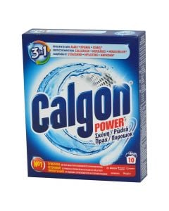 Powder detergent, "Calgon", anticalcar for washing machine, blu, 500 gr