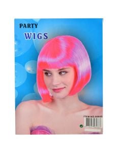 Paruke te shurtra mbretereshe, me 1 ngjyre, roze