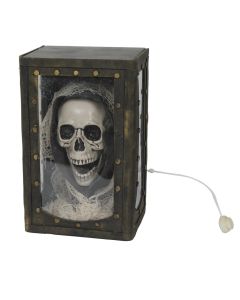 Kafke ne kuti halloweeni, plastik, 26x12x17 cm, bezhe