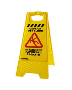 Tabele signaling, "Perfetto factory", polypropilen, 30x62 cm,yellow, 1 piece