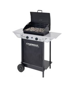 Gas barbecue, "Rocky", 2 fire, metallic, 98x48x124 cm, 1 pound