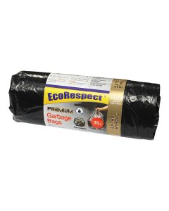 Garbage bag 35 lt, black, 1 piece