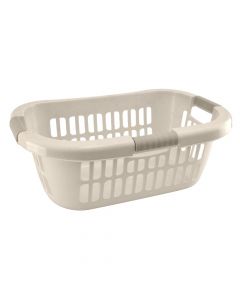 Laundry basket, PVC, beige, 63x42xH23 cm