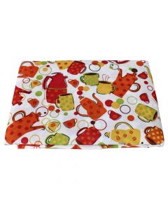 Tablecloth, polyester, red, 140x240 cm