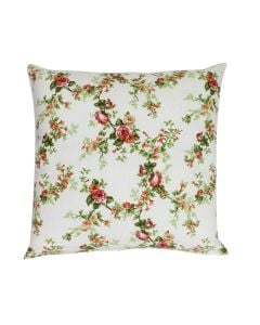 Jastëk dekorativ, pambuk-poliestër, krem, 45x45 cm