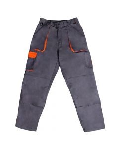 Pantallona pune me xhepa, Pambuk/poliester , gri/portokalli,XL