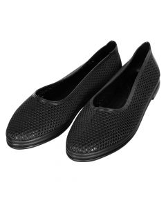Këpucë llastiku me vrima, e zezë, Nr.40, PVC