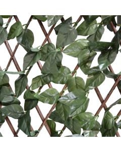 Gardh dekorues, bambu me gjethe artificiale, 100X200 cm