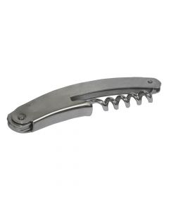 Corkscrew, Size: 2x12 cm, Color: Silver, Material: Stainless steel
