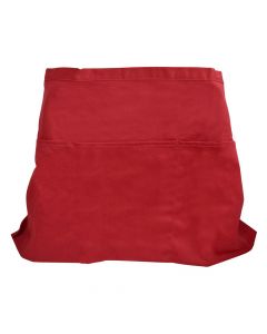 Bordeaux cotton twil apron, Size: 59x30 cm, Color: Red, Material: Cotton