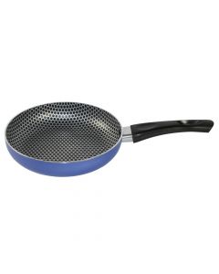 Fry pan, Size: Dia. 20 cm, Color: Blue, Material: Aluminium