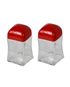 Set mbajtëse kripe- piperi, (transparente), h8.7 cm, qelq- plastik