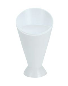 Snack Bowl, Size: dia10xH16.5, Color: White, Material: Porcelain