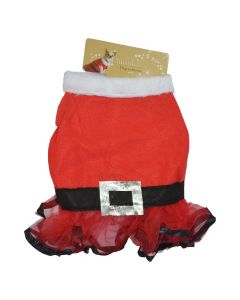 Chrismtas dress for dog, Color: Red/White, Materiali: Polyester