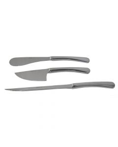Cheese knife set (3pc), Color: Silver, Material: Stainless steel