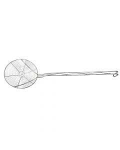 Perforated spoon, Size: D.18 x58 cm, Color: Silver, Material: Inox