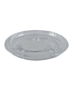 Mbajtese qiriu,Permasa: Dia 10.5cm, Ngjyra: Transparente, Material: Qelq